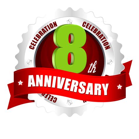 More recently, however, lace and linen are becoming popular. 8th anniversary latest png vector logo template free ...