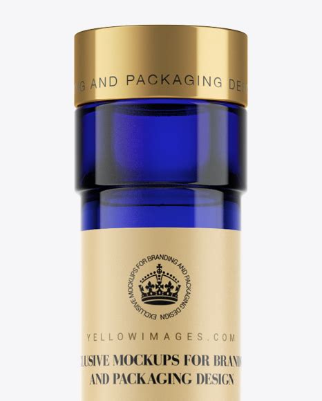 Download Blue Glass Liquor Bottle Mockup in Bottle Mockups on Yellow Images Object Mockups