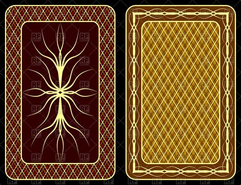 Playing Card Back Design Vector At Collection Of