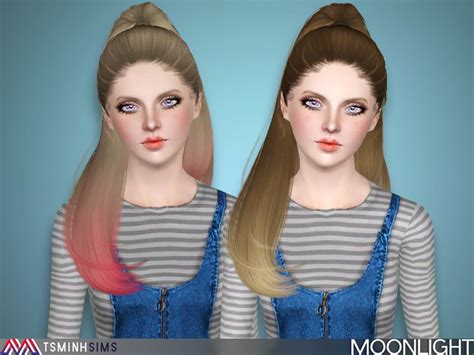 The Sims Resource Moonlight Hair 27
