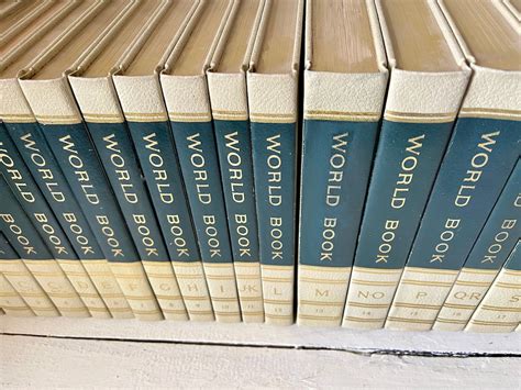 1968 World Book Encyclopedia 20 Books In All Collectible Etsy