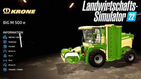 Ls Krone Big M E Modvorstellung Farming Simulator Youtube