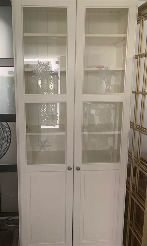 Ikea Liatorp Bookcase With Half Glass Door Furniture And Home Living