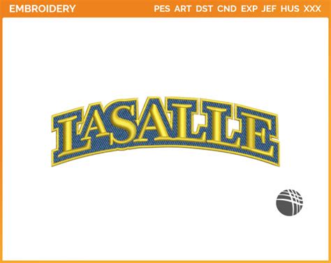 La Salle Explorers Wordmark Logo 2004 College Sports Embroidery