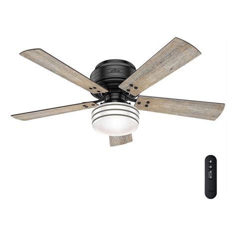 With the pull chains no longer necessary, you'll enjoy a ceiling fan that fully showcases its warm lights and. Hunter Cedar Key 52 in. Indoor/Outdoor Matte Black Low ...