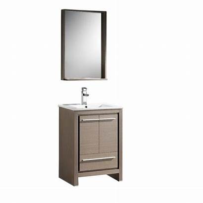 Vanity Bathroom Inch Oak Grey Modern Mirror