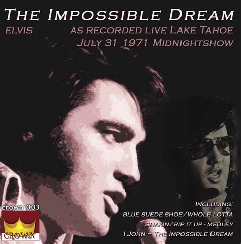 Elvis Jar The Impossible Dream
