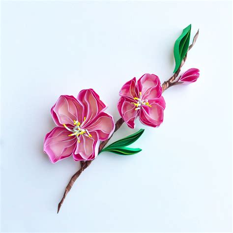 Japanese Cherry Blossom Paper Art Paper Quilling Designs Quilling