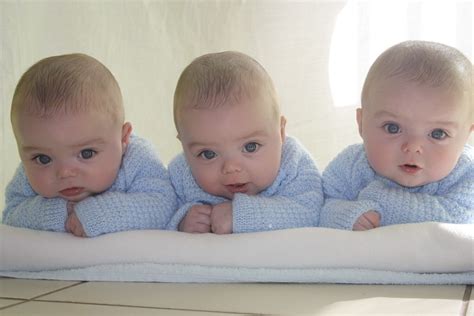 My Beautiful Triplets Bebek Ikizler Bebek Ateşi Bebek Fotoğrafları