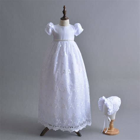 Baby Girl Dresses For Baptism Infant Princess Lace Christening Gown