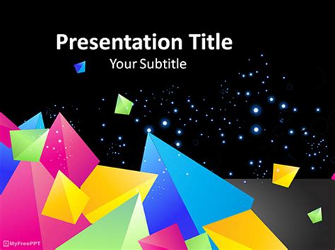 Free Abstract 3D PowerPoint Template - Download Free PowerPoint PPT