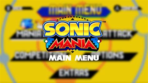 Sonic Mania Ost Main Menu Youtube