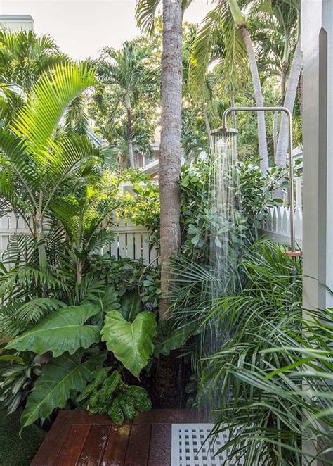 See more ideas about luau party, luau, hawaiian party. lush-tropical-outdoor-shower-design-ideas