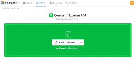 Convertir Des Fichiers XLSX En PDF En Ligne Smallpdf