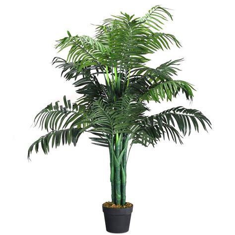 Goplus Artificial Palm Tree 35 Feet Tall Potted Fake Greenery