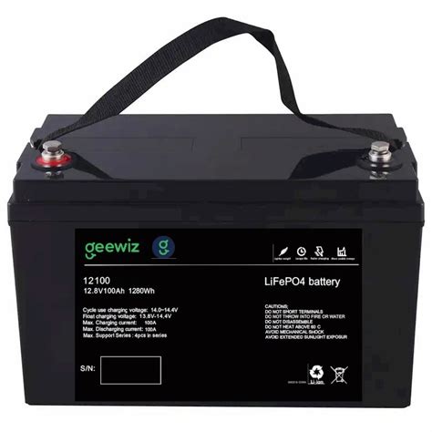 Geewiz 12v 100ah Lithium Ion Lifepo4 12kwh 4000 Cycle Battery First