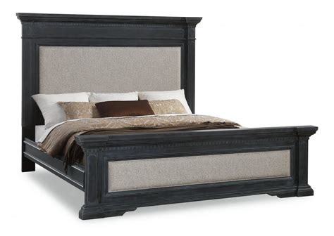Flexsteel Wynwood Charleston Queen Upholstered Panel Bed In Black W1061 90q