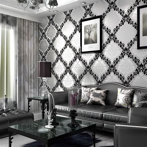Joecatherine.com is really concerned with home design and decorations. Pure paper, Wallpaper living room background wall black ...