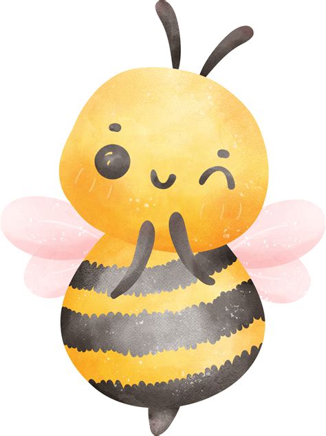 cute honey bee watercolor 35174326 png