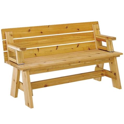 Low rise means more like a coffee table height and size, with and without drink holders. Picnic Table / Bench Combo Plan | Picnic table bench ...