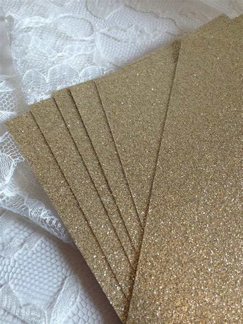 Glitter Cardstock 5x7 For Diy Wedding Or Quince Invitations Table