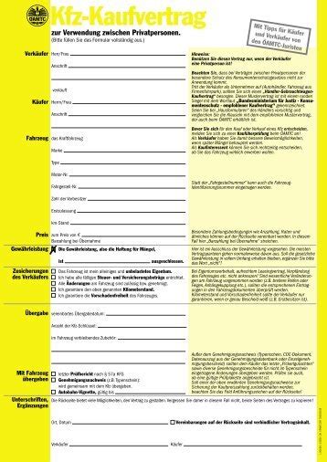 Sie können den kaufvertrag mit dem kostenlosen adobe reader betrachten und gleich zweifach ausdrucken. Kaufvertrag Auto Pdf