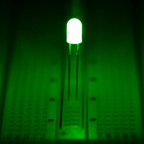 5mm Green Led 510 Nm T1 34 Led W 360 Degree Viewing Angle Rl5