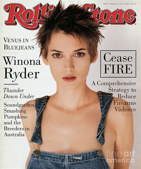 Rolling Stone Cover Volume Winona Ryder By Herb