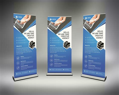Psd Modern Roll Up Banner Graphic Templates