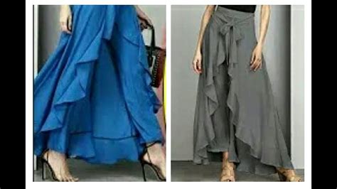 Cascading Ruffle Pant Skirt Cutting And Stitching In Easy Way Youtube