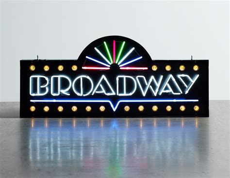 Broadway Neon 125cm X 55cm Kemp London Bespoke Neon Signs Prop