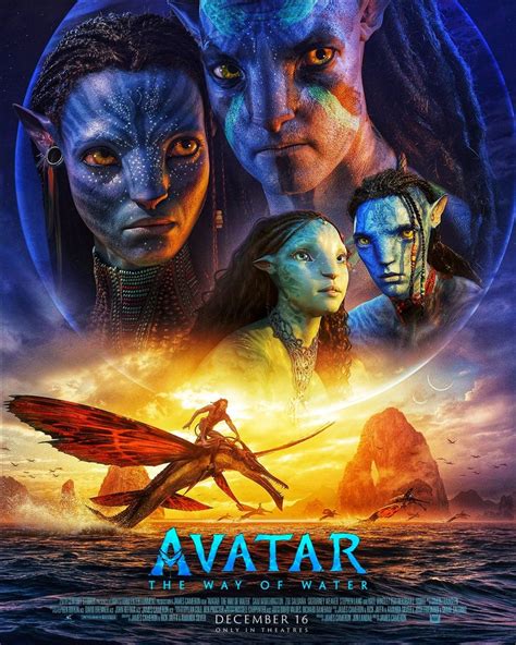 Avatar 2 El Camino Del Agua Png Póster Oficial Png Póster Etsy México