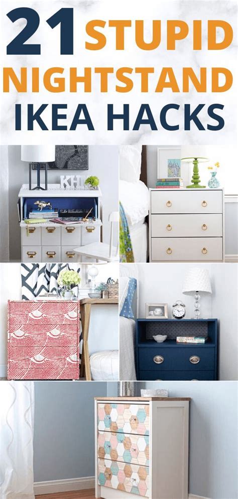 Maybe you would like to learn more about one of these? 21 Awesome IKEA Nightstand Hacks in 2020 | Ikea nightstand ...