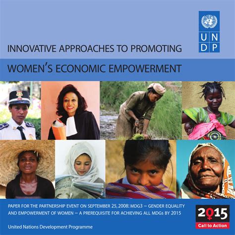 Innovative Approaches To Promoting Women S Economic Empowerment By