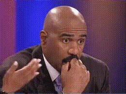 Steve harvey doesn't hold back when his audience members ask an odd question. funny gifs
