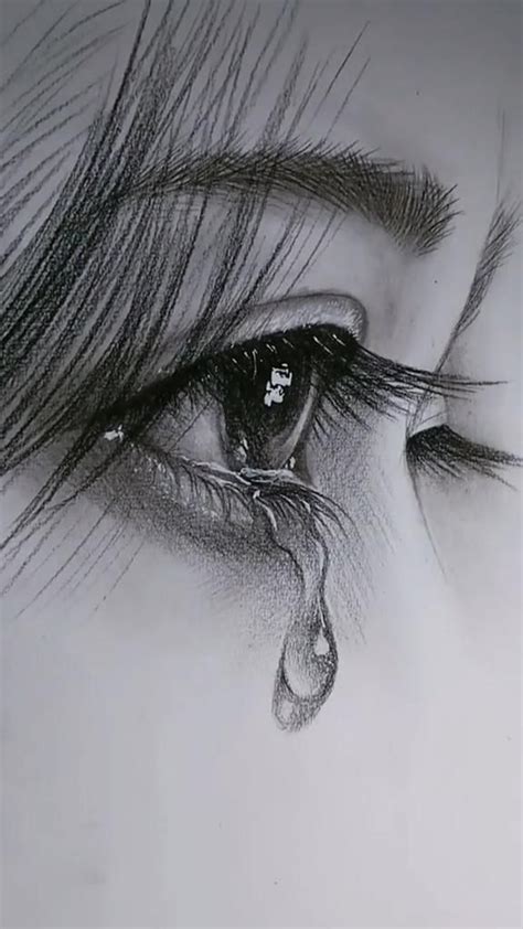 Sad Drawings Of Crying Eyes Pin On Back To Drawing Crying Drawing