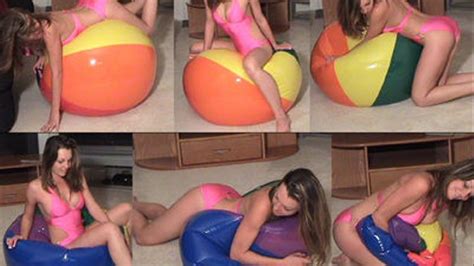 Kelly Beach Ball Deflate Straitjacket Tickling Inflatables Clips4sale
