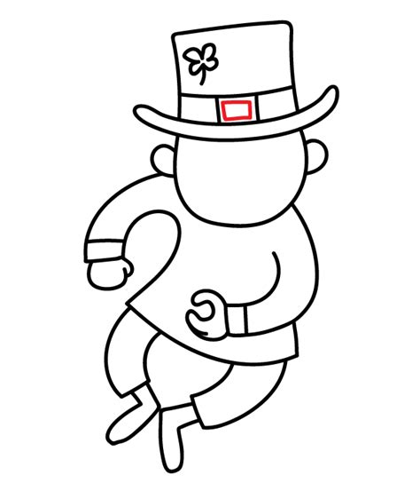 Leprechaun Cartoon Easy To Draw Draw Leprechaun Step Bodycowasung