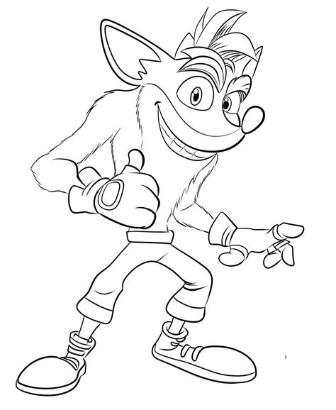 Crash Bandicoot Coloring Pages Dibujo Para Imprimir Dibujo Para Porn