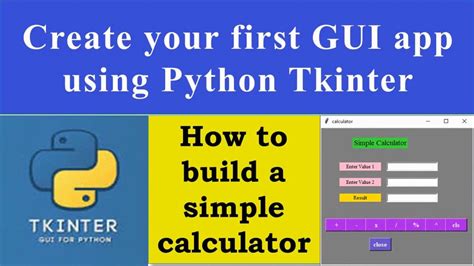 Create Simple Calculator In Python Using Tkinter Gui Tutorial Simple