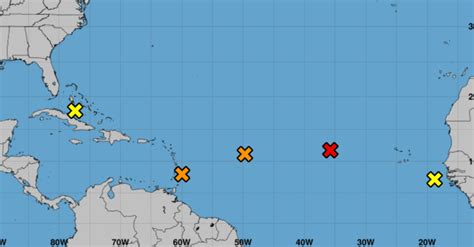 Nhc Tracking 5 Tropical Disturbances In Atlantic Wfla