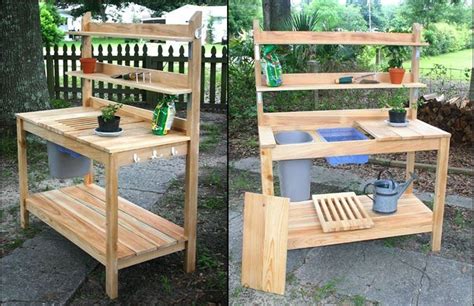 Potting Bench Ideas Kens Wood Projects 1000 Potting