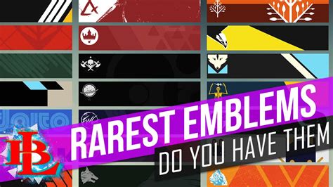 Rarest Destiny 2 Emblems