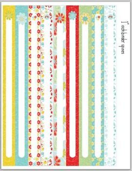 Browse our complete collection of blank spice labels on sheets you can print yourself using an inkjet or laser printer. DIY Printable Binder Spines 1 inch 1.5 inch and 2 inch | Binder labels, Binder spine labels ...
