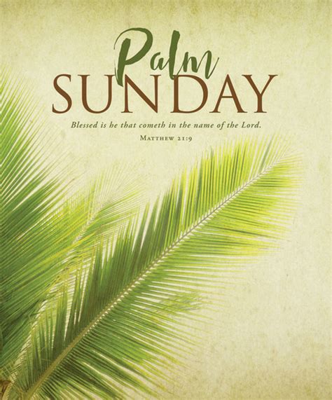 Church Bulletin 11 Palm Sunday Matthew 219 Pack Of 100