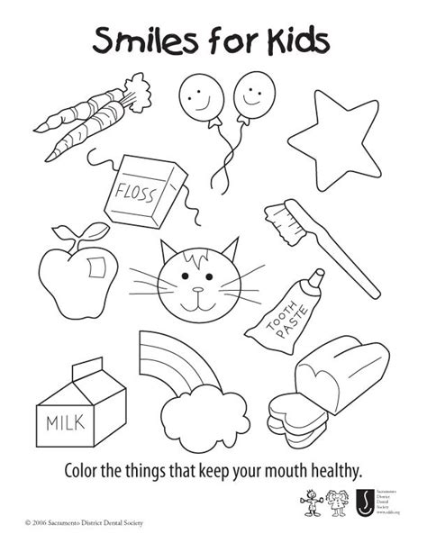 Very beautiful princesses, my little sisters really like to paint on this website! Smiles For Kids Coloring Sheet - Color the things that ...