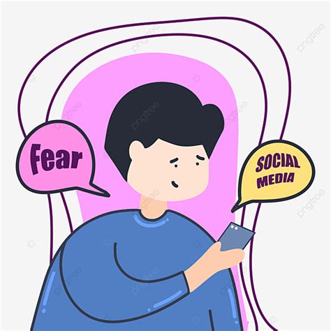 Missing Out Vector Hd Png Images A Boy Fear Of Missing Out