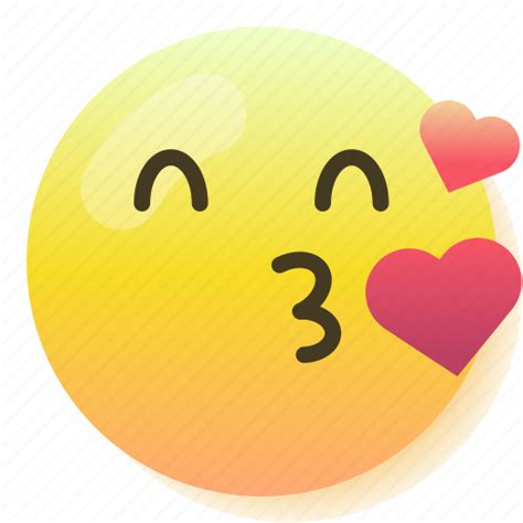 Emoji Flirt Heart Kiss Love Smile Smiley Icon Download On