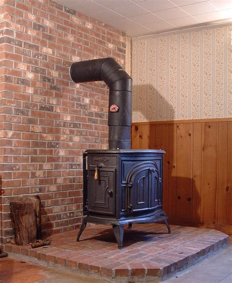 Heat a finished basement basement standing gas stove idea for a wood stove in an uninsulated maintaining a wood burning fireplace basement the gravity furnace. Vermont castings | Wood stove, Wood, Basement remodeling