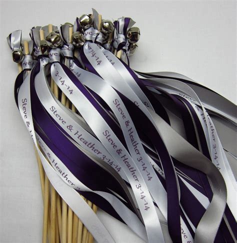 Personalize Ceremony Wedding Wands 100 Double Ribbonlace With